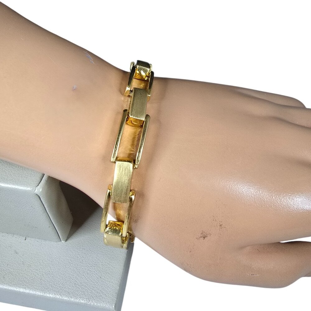 Stephan & Co Women's Trendy Gold Plated Link Bracelet NWT